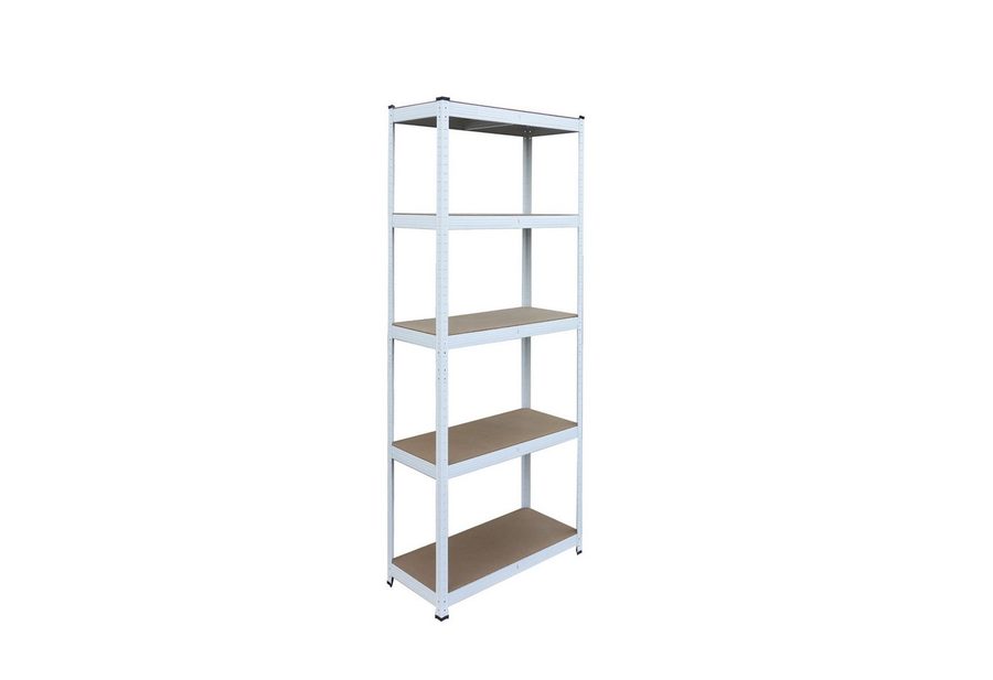 relaxdays Schwerlastregal Stahl 5 Ebenen, 1-tlg., 30 x 60 x 180 cm von RELAXDAYS