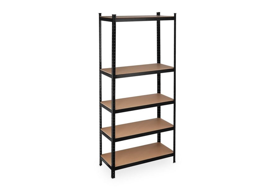 relaxdays Schwerlastregal 220 cm schwarz, 9-tlg. von RELAXDAYS