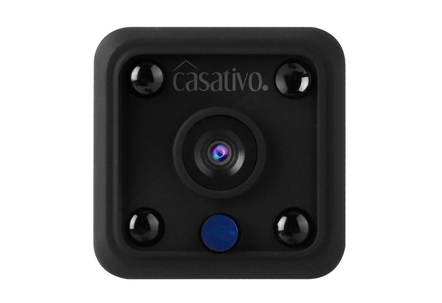 Casativo Überwachungskamera Micro-IP-Kamera Akkubetrieb HD 720p, 120° Weitwinkel, Nachtsicht (WLAN: Diskret, leistungsstark, Bewegungs-Erkennung) von Casativo