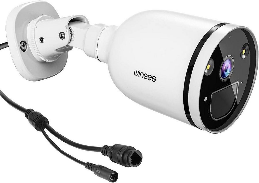 Winees Überwachungskamera (Außenbereich, Intelligente Erkennung, Nachtsicht und Einfache Installation, 1-tlg., 2.4/5GHz 4MP 2K WLAN, mit Spotlight) von Winees