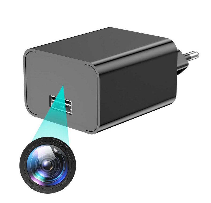 SpionProfi Überwachungskamera Mini Kamera FULL HD Usb Ladegerät Video Ton Aufnahme Überwachung (Innenbereich, Ladegerät versteckte Mini Kamera inkl. Nachtsicht & Bewegungsmelder) von SpionProfi
