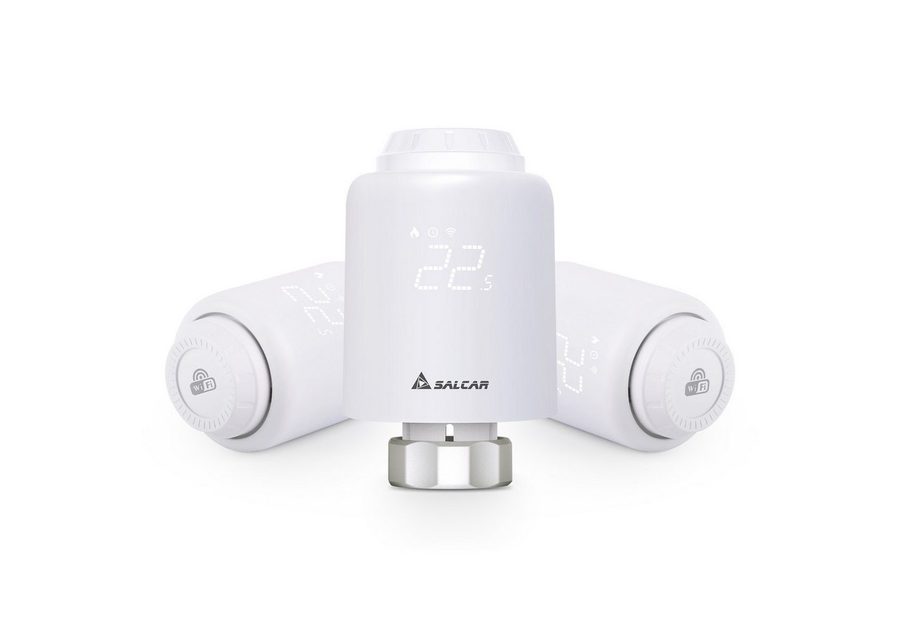 Salcar Heizkörperthermostat Smartes WiFi Heizungsthermostat, (3 St) von Salcar