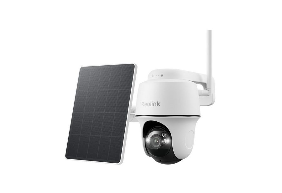 Reolink Überwachungskamera Argus PT+SP 5MP PTZ Akku- oder solarbetriebene 2,4/5GHz WLAN IP (Außenbereich, PIR-Erkennung,IR-Nachtsicht,Could-Speicherung) von Reolink