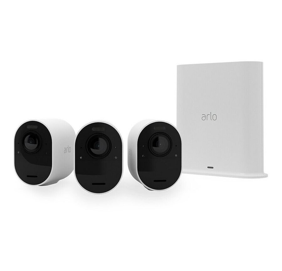 ARLO Überwachungskamera Ultra 2 4K 3er Set VMS5340-200EUS Kabellos WLAN 4K von Arlo