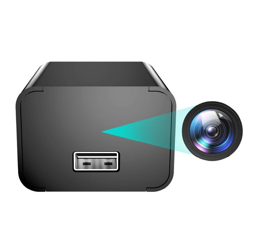 SpionProfi Überwachungskamera Mini Kamera FULL HD Usb Ladegerät Video Ton Aufnahme Überwachung (Innenbereich, Ladegerät versteckte Mini Kamera inkl. Nachtsicht & Bewegungsmelder) von SpionProfi