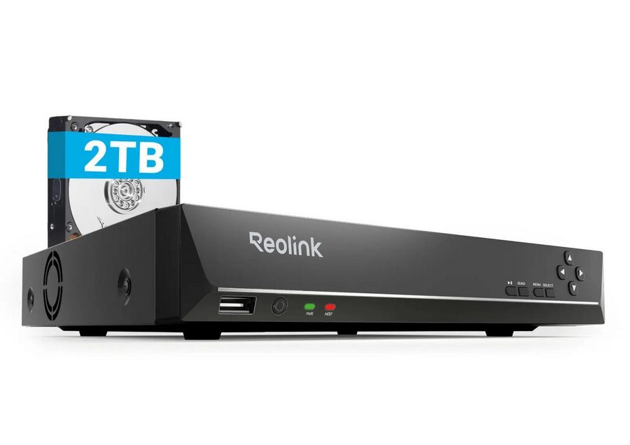 Reolink Überwachungskamera Zubehör RLN8-410 PoE NVR (2TB Festplatte für 24/7 Aufzeichnung) von Reolink
