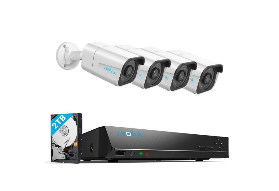 Reolink Überwachungskamera RLK8-800B4-A 4K 8CH PoE (Set, 24/7Aufzeichnung) von Reolink