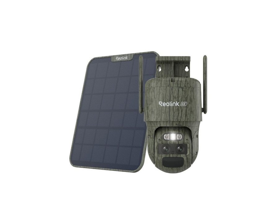 Reolink Überwachungskamera Trackmix LTE Dual-Objektiv (Außenbereich, Akkukamera 4G LTE, 4K 8MP, Auto-Zoom-Tracking, Pan&Tilt, Intelligente Erkennung) von Reolink