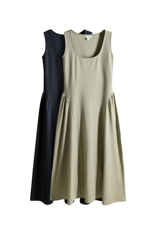 The Set Maxikleid The Set Jersey-Maxikleid, 2er-Pack (2-tlg) von The Set