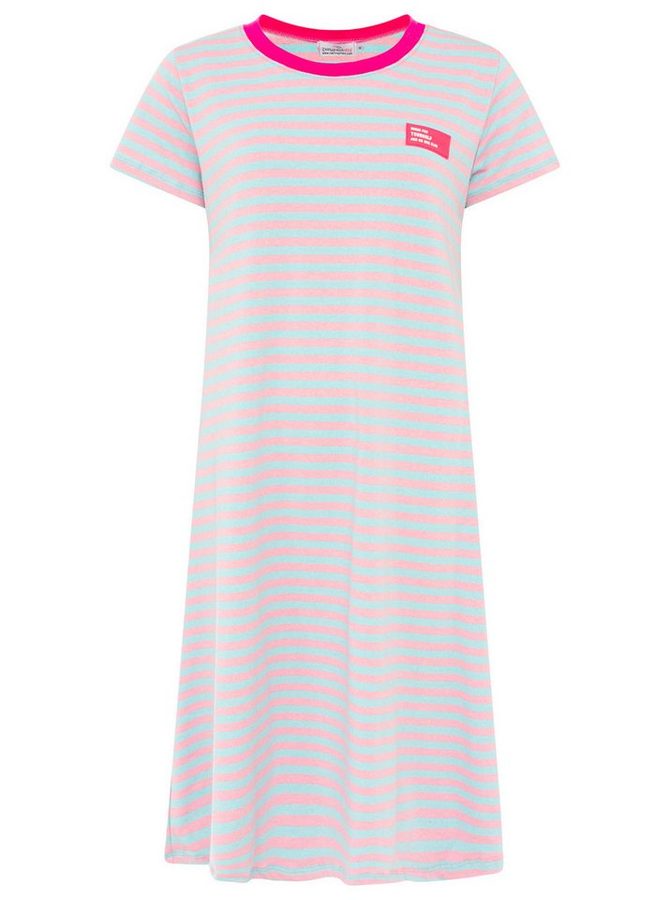 Zwillingsherz Sweatkleid Neon Streifen von zwillingsherz