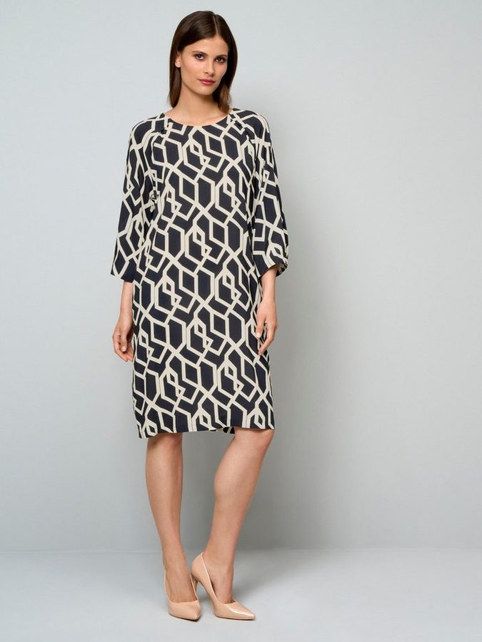 Alba Moda Druckkleid Druckkleid mit grafischem Muster von alba moda