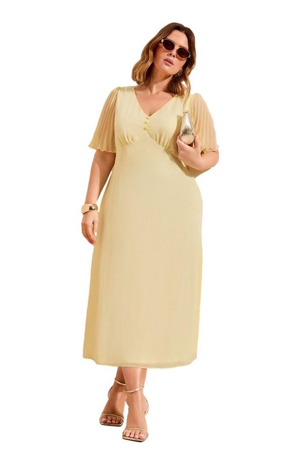 Friends Like These Midikleid Friends Like These Chiffon-Midikleid, Curve (1-tlg) von Friends Like These