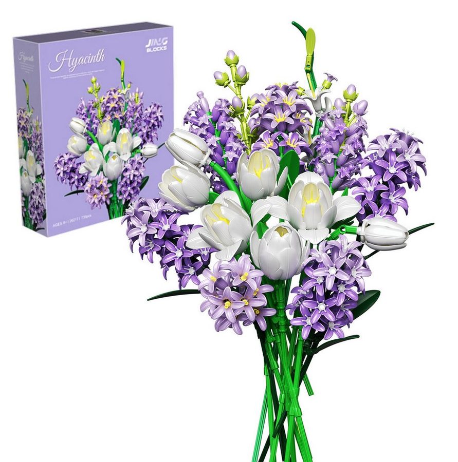 Esun Blumenstrauß Klemmbausteine Blumen Set, Blumen Bauspielzeugset 739 St. Spielbausteine, (Set, 739 St., Komplettset), Home Deko Flower Muttertag Geburtstag Valentinstag von Esun