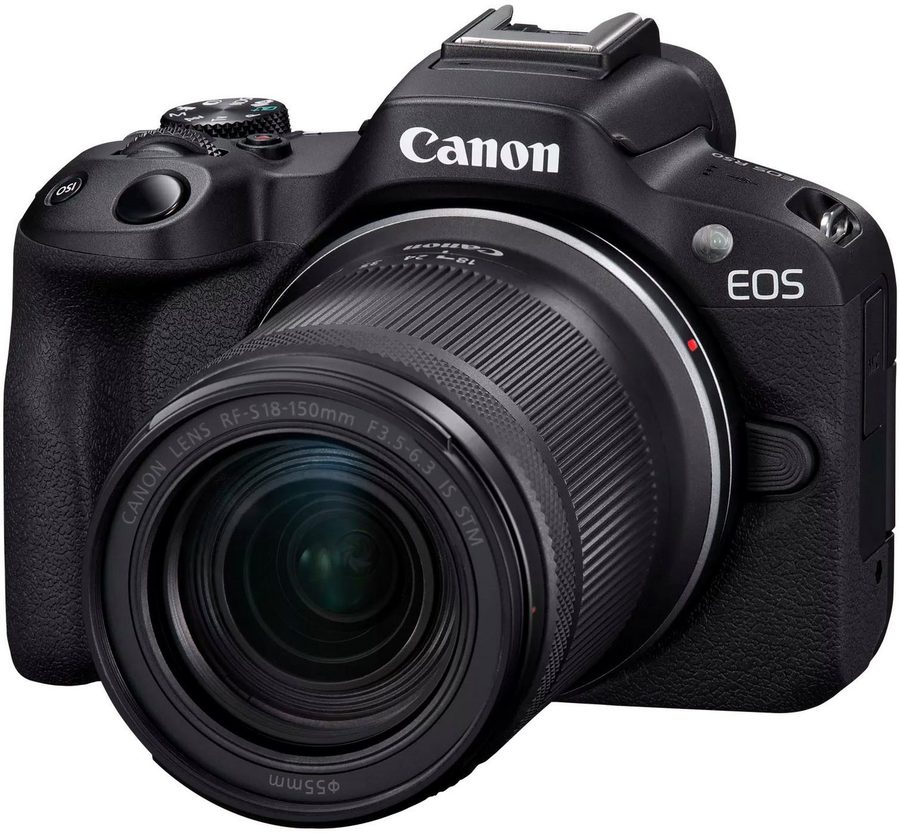 Canon EOS R50 + Objektiv RF-S 18-150mm F3.5-6.3 IS Systemkamera (RF-S 18-150mm F3.5-6.3 IS, 24,2 MP, Bluetooth, WLAN) von Canon