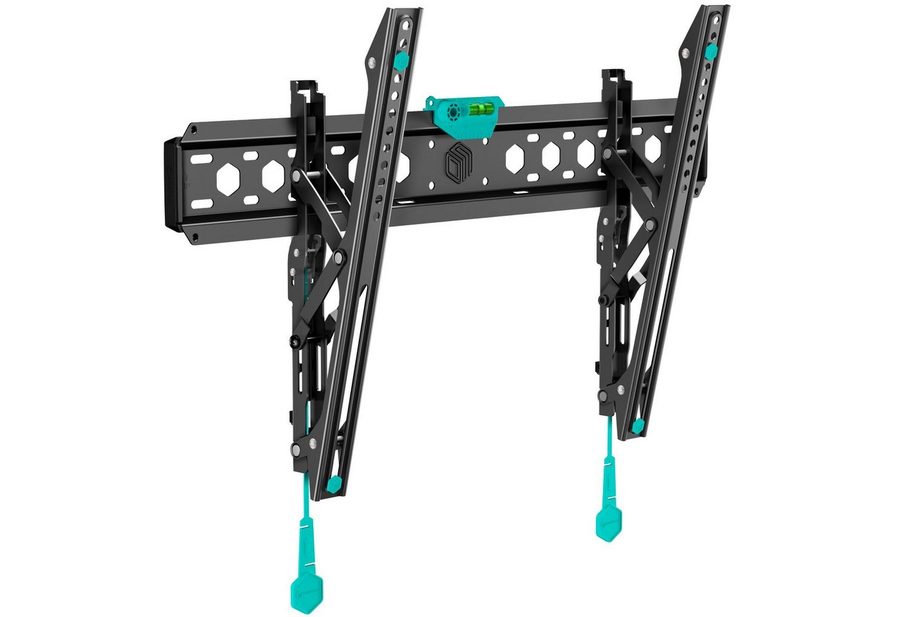 ONKRON TV-Wandhalterung 43-85 Zoll, bis 68 kg, VESA 75x75-600x400, TM6-B, (bis 85,00 Zoll, neigbar, ultra slim, Click’n’Pull-System, Wasserwaage) von ONKRON