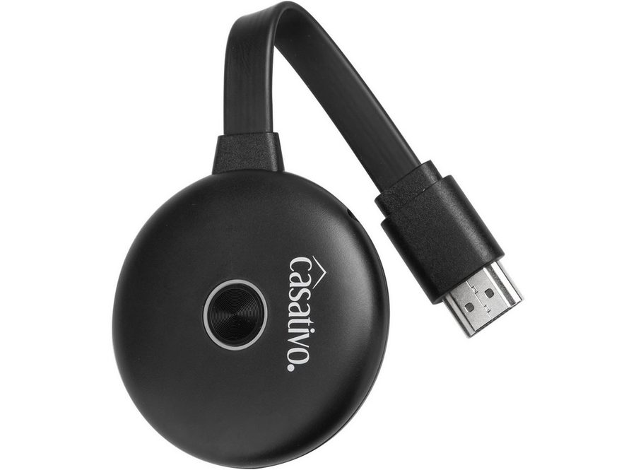 Casativo Streaming-Stick WLAN 4K-Ultra-HDMI Streaming-Empfänger Dongle SmartMedia Player USB, (1 St), Miracast, AirPlay & DLNA • Ideal für Gaming & große Beamer-Leinwände von Casativo