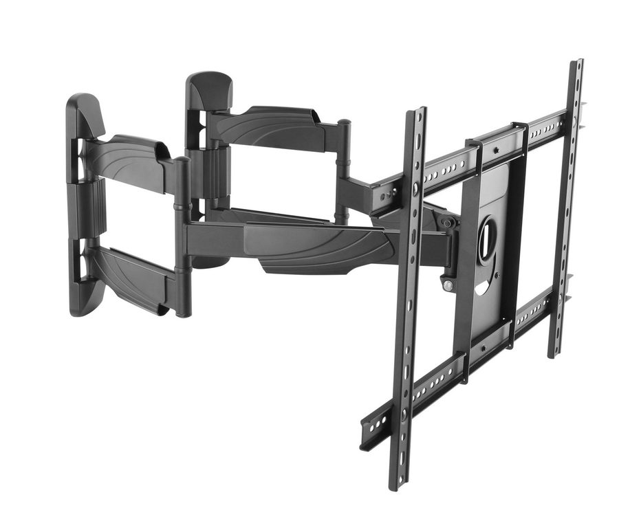 RICOO TV-Wandhalterung TV Wandhalterung robust neigbar schwenkbar S5364, (bis 70 Zoll, VESA 300x200 bis 600x400, 1-tlg., 45 kg Belastbarkeit, 37"-70" (94-178 cm) Bildschirm-Diagonale, Eckmontage, bis 120° schwenkbar, +8/-5° neigbar ausziehbar) von RICOO