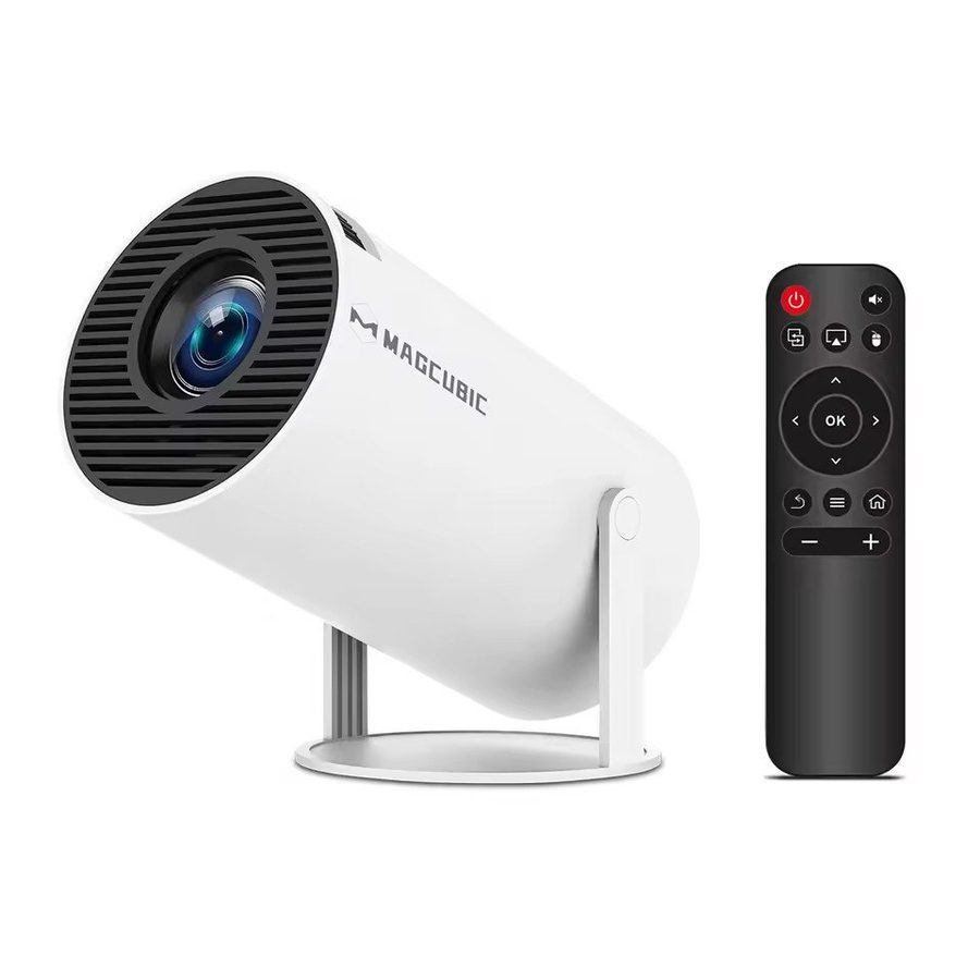 Magcubic Tragbarer Projektor Beamer HY300 Pro 4K Android 11 Wifi6 BT 5 UHD-Beamer (8000 lm, 3840 x 2160 px px, 8000 lm, 1500:1, 3840 x 2160 px, BT 5.0, 4K 1080p unterstützt) von Magcubic