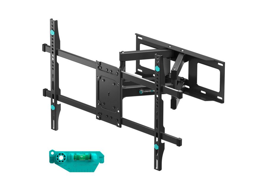 ONKRON TV-Wandhalterung 40-75 Zoll, bis 70 kg, VESA 100x100-600x400, M6L-B, (bis 75,00 Zoll, schwenkbar, neigbar, ausziehbar, Doppelarm, Kabelmanagement) von ONKRON
