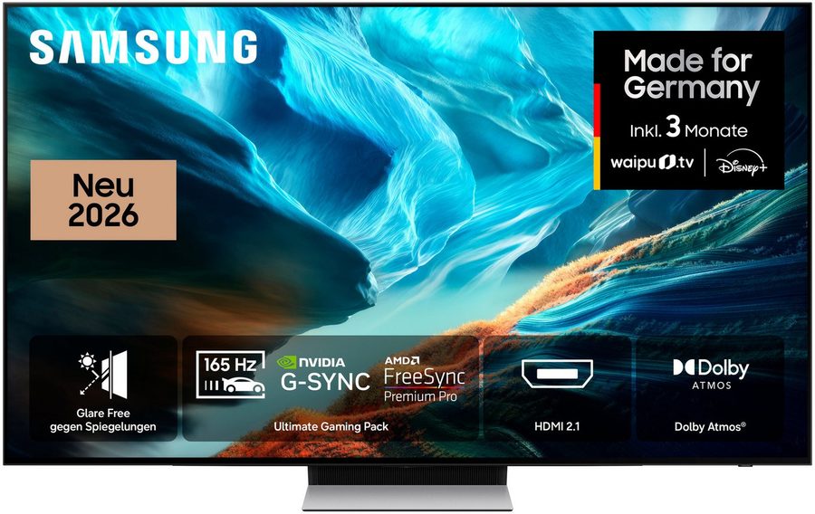 Samsung GQ65S90HAE OLED-Fernseher (163 cm/65 Zoll, 4K Ultra HD, Smart-TV, Antireflexion mit Glare Free, OLED HDR+, Gaming mit 165Hz, HDMI 2.1) von Samsung