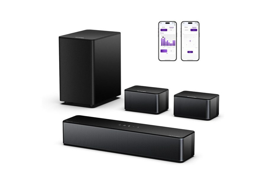 Ultimea Poseidon M4T 5.1 Soundsystem 5.1 Dolby Atmos Soundbar (Bluetooth, 410 W) von Ultimea