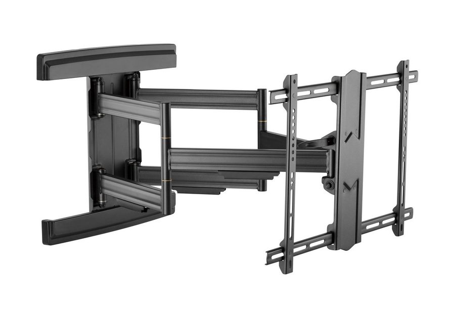RICOO TV-Wandhalterung TV Wandhalterung 65"-110" mit Schwenk- und Neigefunktion S7564-B, (bis 110 Zoll, VESA 300x200 bis 600x400, 1-tlg., 70 Kg Aufnahme, 65" bis 110" (165-279 cm) Bildschirm Diagonale, +/-60° schwenkbar, +15°/-2° neigbar, +/-3° drehbar, ausziehbar Halter) von RICOO