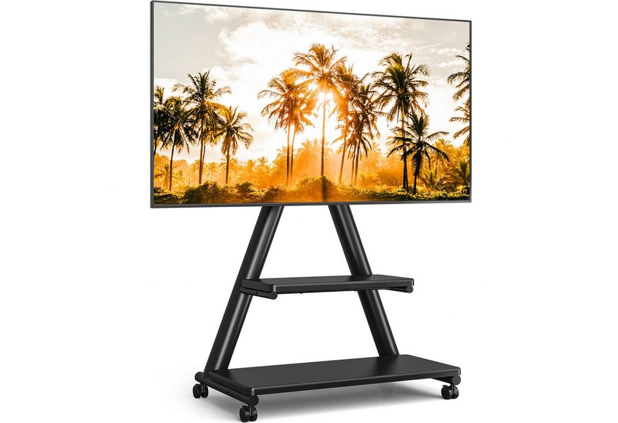 TVON TV-Ständer Rollständer für Fernseher Höhenverstellbar für 32-80 Zoll Fernseher, (bis 80 Zoll, 1-tlg., bis zu 68 KG Max. VESA 600 x 400 mm) von TVON