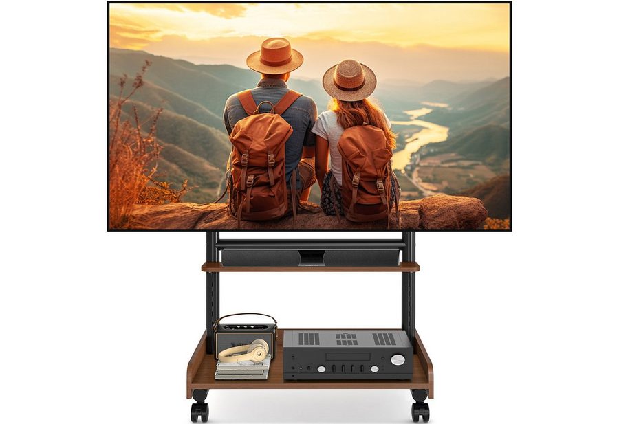 TVON TV-Ständer TV Rollwagen Für 40 bis 86 Zoll Fernseher bis zu 68 KG Max, (bis 86 Zoll, 1-tlg., rollbar, VESA 600x400 mm) von TVON