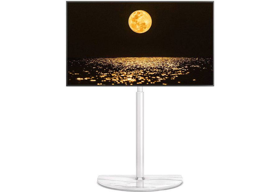 Rfiver TV-Ständer TV-Bodenständer für 32-65 Zoll Fernseher mit ± 25 Grad schwenkbar, (bis 65 Zoll, 1-tlg., höhenverstellbarer Eck-TV-Ständer bis zu 40 kg) von Rfiver