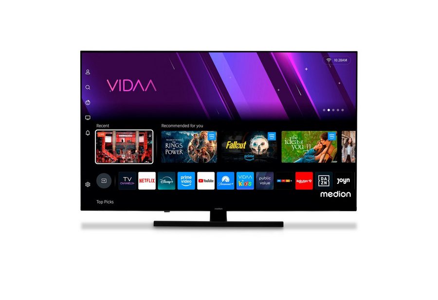 Medion® MD843600 QLED-Fernseher (108 cm/43 Zoll, 4K Ultra HD, Smart TV, VIDAA TV, Dolby Vision, Dolby Atmos, Netflix, HBO Max, Prime Video, Disney+, WOW) von Medion®