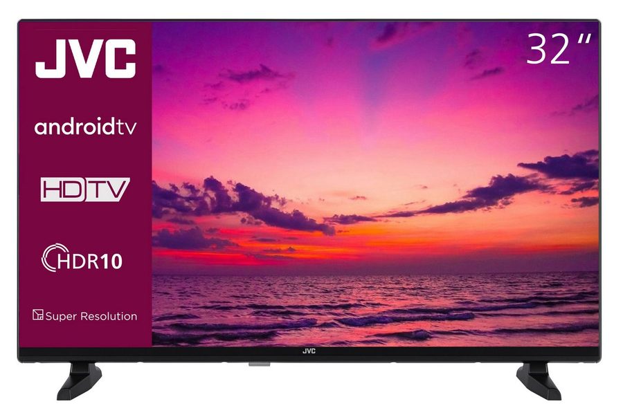 JVC LT-32VAH3355 LCD-LED Fernseher (80 cm/32 Zoll, HD-ready, Android TV, Smart TV, HDR, Triple-Tuner, Bluetooth, Google Play Store, 32 Zoll TV) von JVC