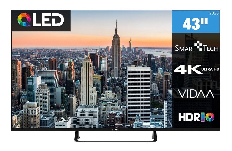 Smart Tech 43QV02V QLED-Fernseher (108 cm/43 Zoll, 4K Ultra HD, Smart-TV) von Smart Tech
