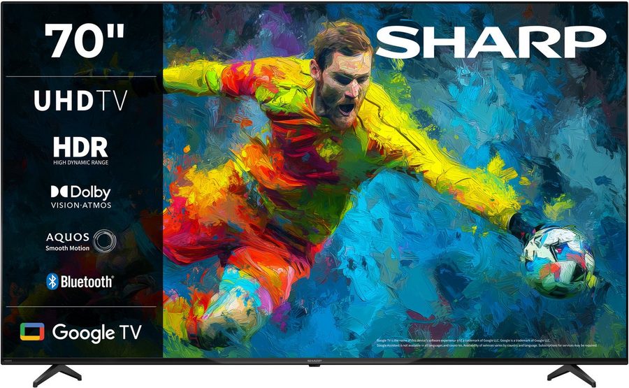 Sharp 4T-C70HLx LED-Fernseher (177 cm/70 Zoll, 4K Ultra HD, Smart-TV, Google TV) von Sharp