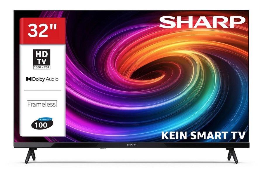 Sharp 32HA1705E LCD-LED Fernseher (80 cm/32 Zoll, HD-ready, HD-ready TV, Triple-Tuner, 3x HDMI / 2x USB) von Sharp