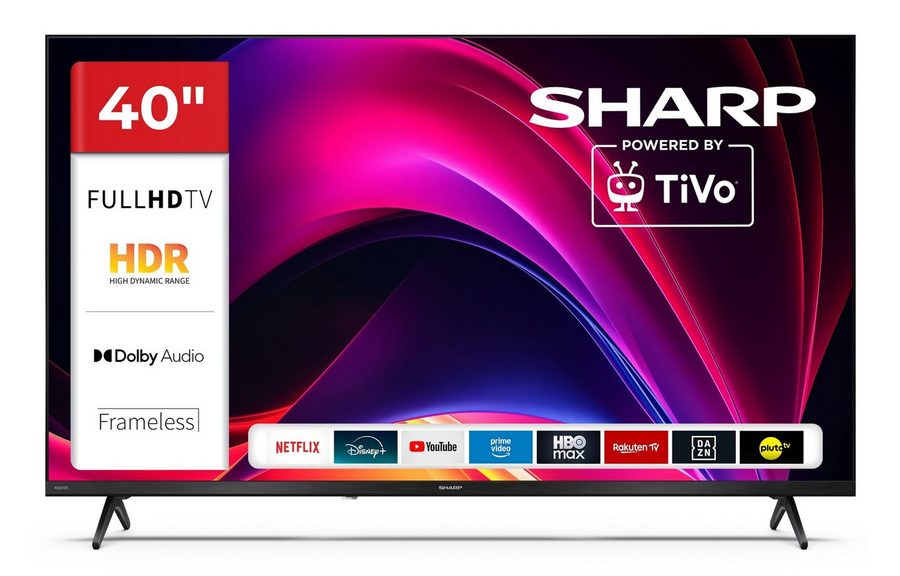 Sharp 40HE2745E LCD-LED Fernseher (101 cm/40 Zoll, Full HD, Smart TV powered by TiVo, Smart TV powered by TiVo, HDR, Triple-Tuner) von Sharp