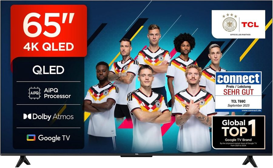 TCL 65T69CX1 QLED-Fernseher (164 cm/65 Zoll, 4K Ultra HD, Google TV) von TCL