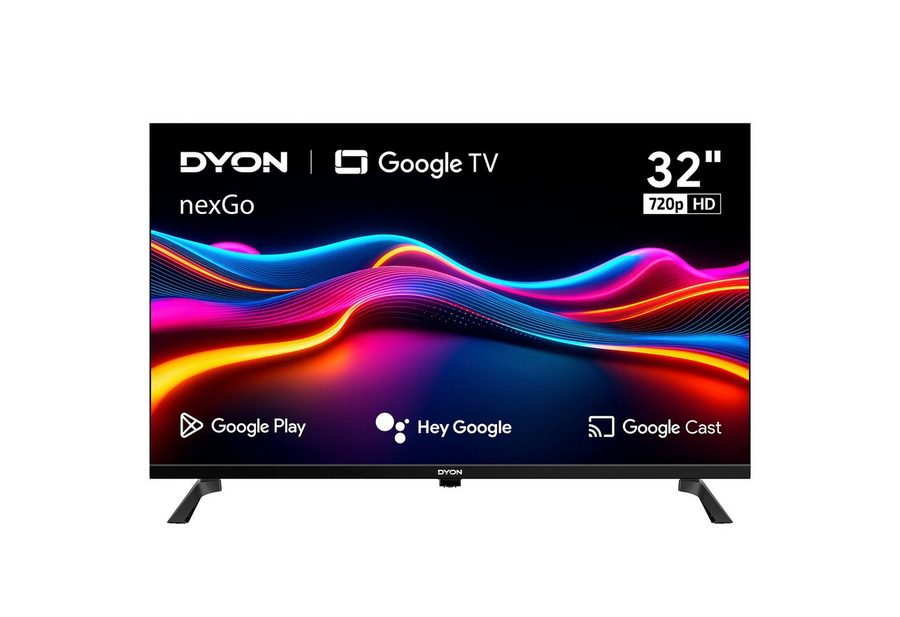 Dyon nexGo 32H LED-Fernseher (80 cm/32 Zoll, HD, Smart-TV, 32" HD Smart-TV mit Sprachsteuerung, Bluetooth, Triple Tuner, Cast) von Dyon