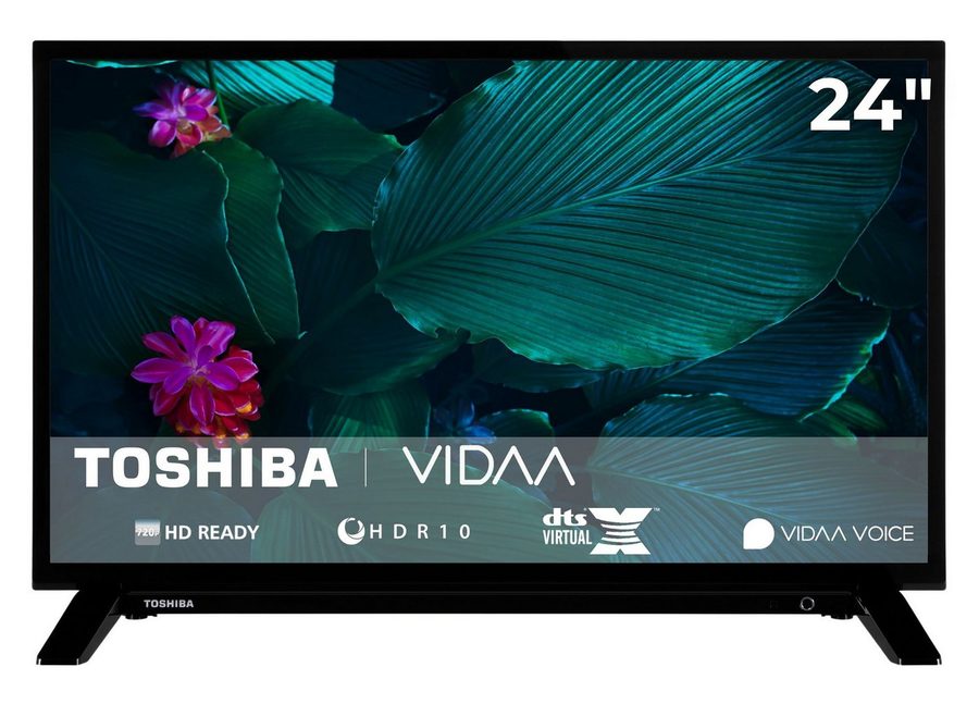 Toshiba 24WV2F63DAZ LCD-LED Fernseher (60 cm/24 Zoll, HD-ready, VIDAA Smart TV, HDR, Triple-Tuner, VIDAA, Dolby Audio, Alexa-fähig) von Toshiba