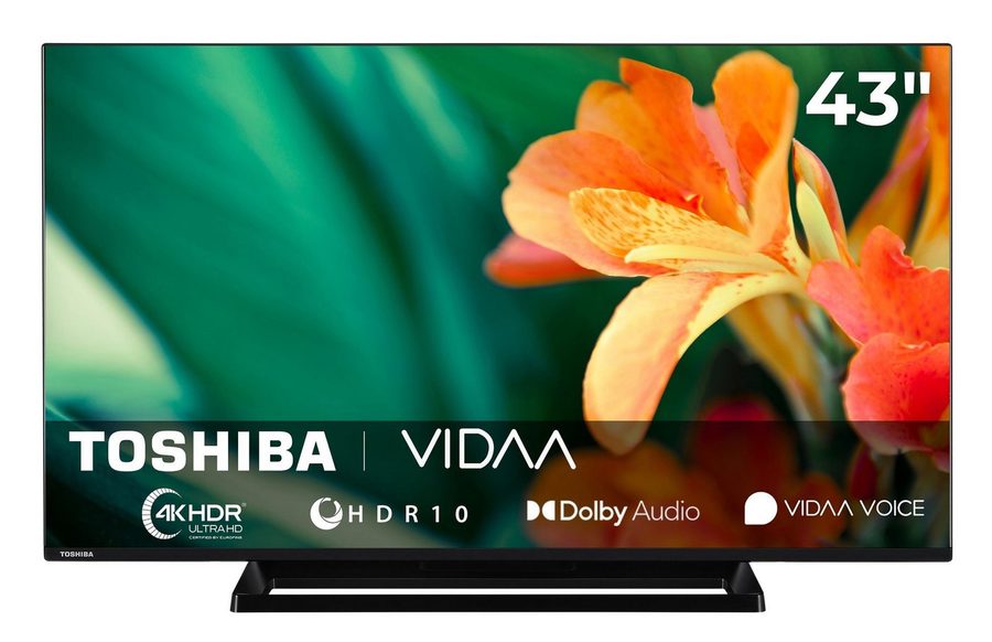 Toshiba 43UV3363DA LCD-LED Fernseher (108 cm/43 Zoll, 4K Ultra HD, VIDAA Smart TV, HDR, TRU Resolution, Triple-Tuner, VIDAA, Alexa-fähig) von Toshiba