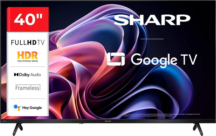 Sharp 2T-C40HFx LED-Fernseher (101 cm/40 Zoll, Full HD, Smart-TV, Google TV) von Sharp