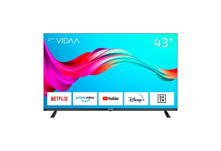 Dyon SMART 43 VX LED-Fernseher (108 cm/43 Zoll, Full HD, Smart-TV, 43" Full HD Smart TV, VIDAA OS, Triple Tuner, CI+, WLAN, Hotelmodus) von Dyon