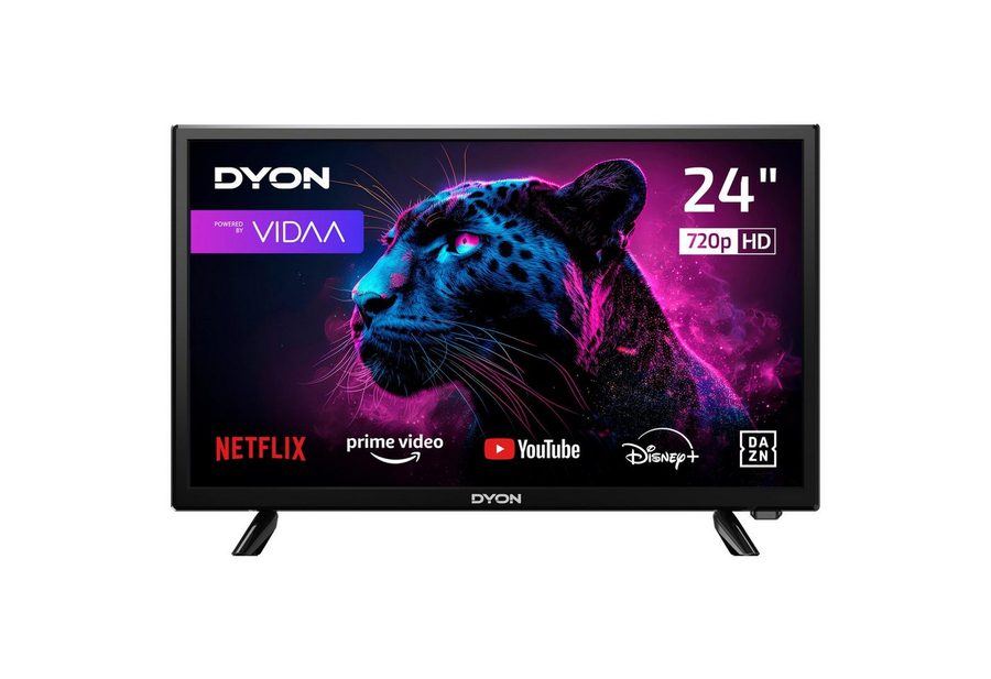 Dyon Movie Smart 24 VX LED-Fernseher (60 cm/24 Zoll, HD ready, Smart TV, 24", 1.366 x 768 (HD), Triple Tuner, CI+, LAN/WiFi, Hotelmodus) von Dyon
