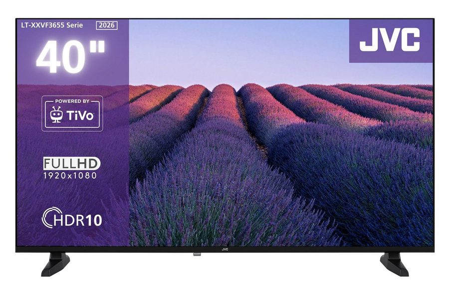 JVC LT-40VF3655 LCD-LED Fernseher (100 cm/40 Zoll, Full HD, Smart TV powered by TiVo, Smart TV powered by TiVo, HDR, Triple-Tuner) von JVC