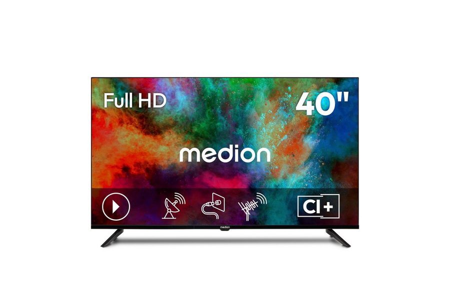 Medion® MD840002 LCD-LED Fernseher (100.3 cm/40 Zoll, 1080p Full HD, Pay-TV, CI+, Media Player, DVB-T Antenne) von Medion®