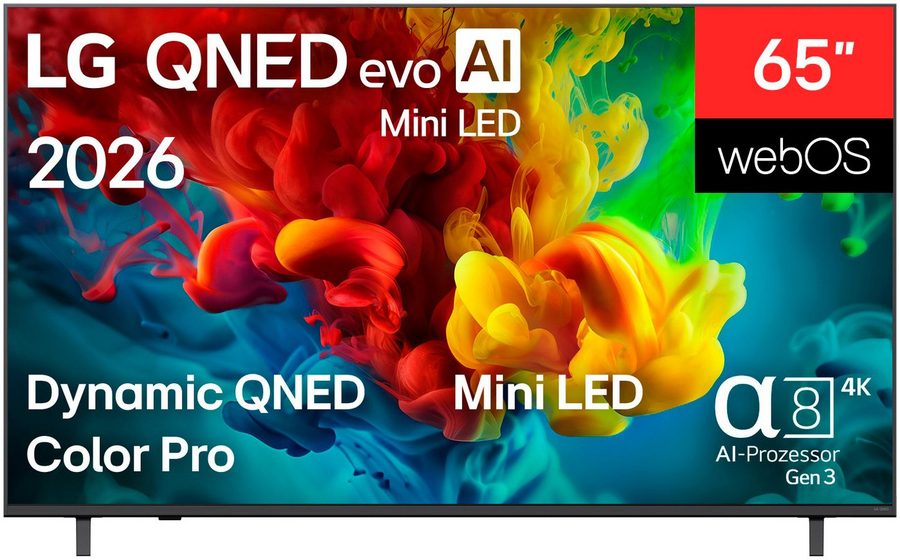 LG 65QNED82B6B QNED-Fernseher (164 cm/65 Zoll, 4K Ultra HD, Smart-TV) von LG