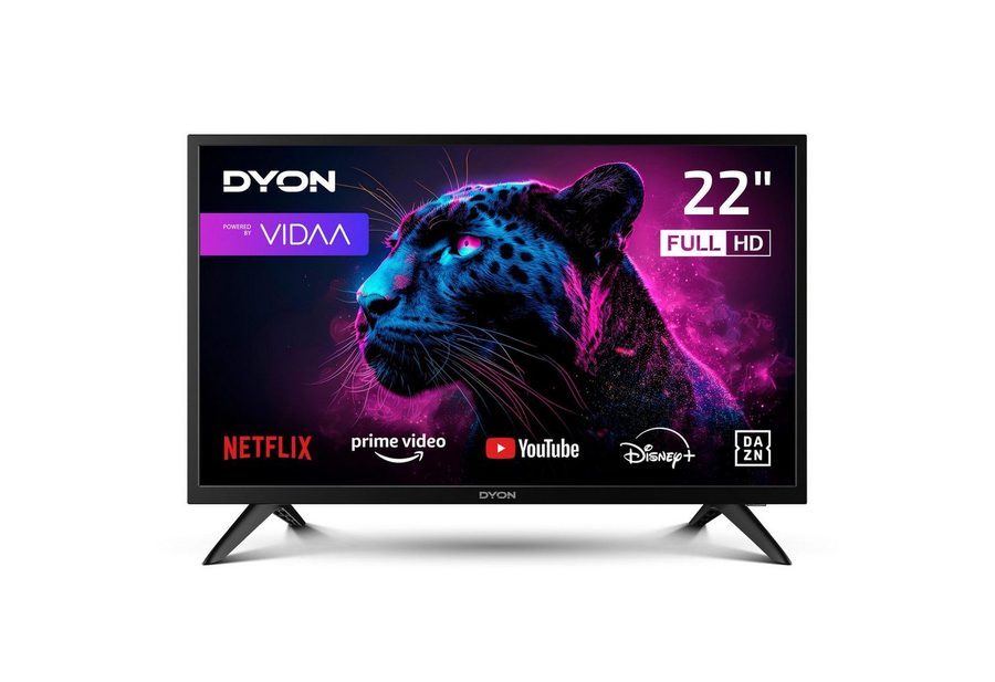 Dyon Movie Smart 22 VX LED-Fernseher (55 cm/22 Zoll, Full HD, VIDAA Smart TV, 22" Full HD Smart-TV mit Tuner, CI+, LAN/WiFi, Portal, Hotelmodus) von Dyon