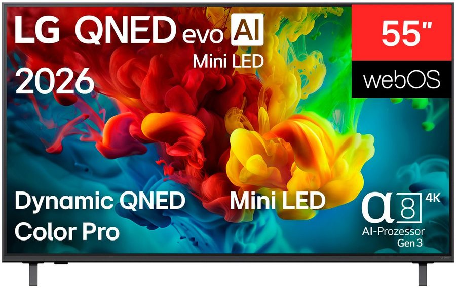 LG 55QNED82B6B QNED-Fernseher (139 cm/55 Zoll, 4K Ultra HD, Smart-TV) von LG