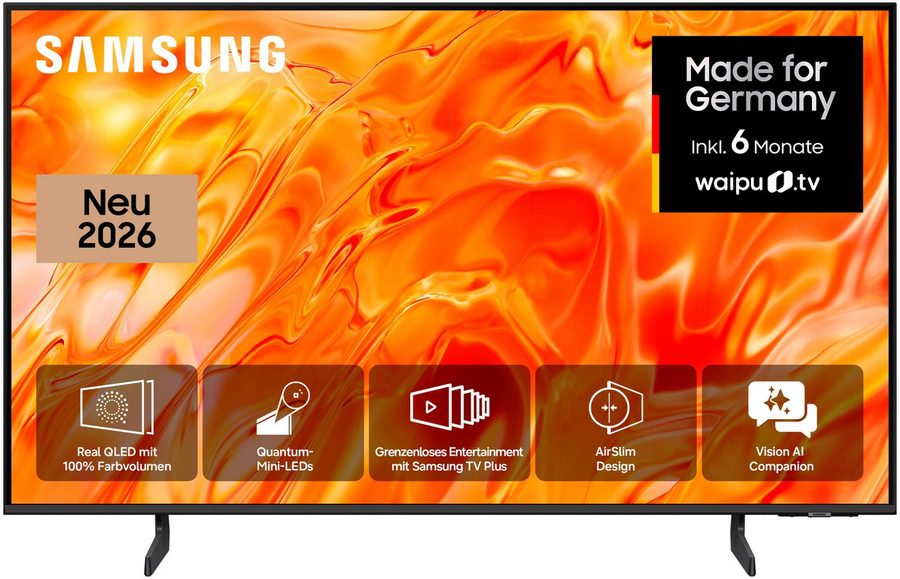 Samsung GQ43QN70HAU QLED-Fernseher (108 cm/43 Zoll, 4K Ultra HD, Smart-TV, Real QLED, Quantum-Mini-LEDs, Gaming Hub mit 144 Hz, Adaptive Sound) von Samsung