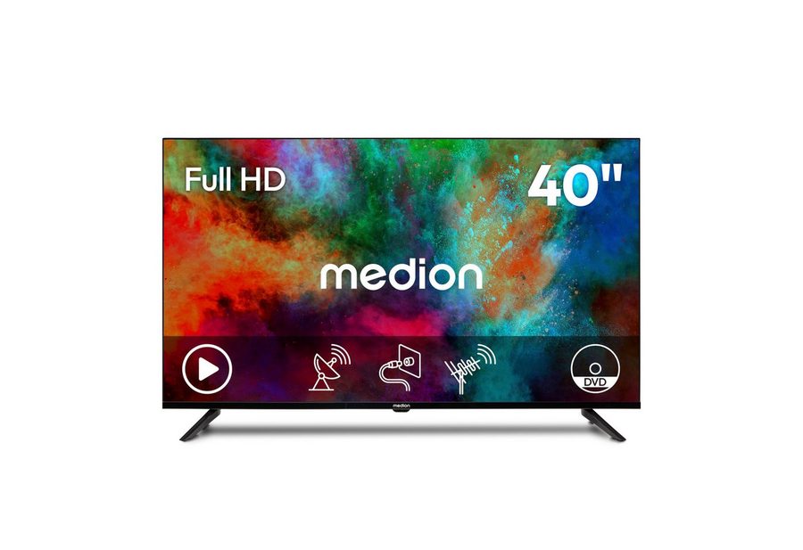 Medion® MD840003 LCD-LED Fernseher (100.3 cm/40 Zoll, 1080p Full HD, Pay-TV, Full-HD Display 60Hz, E8402601) von Medion®