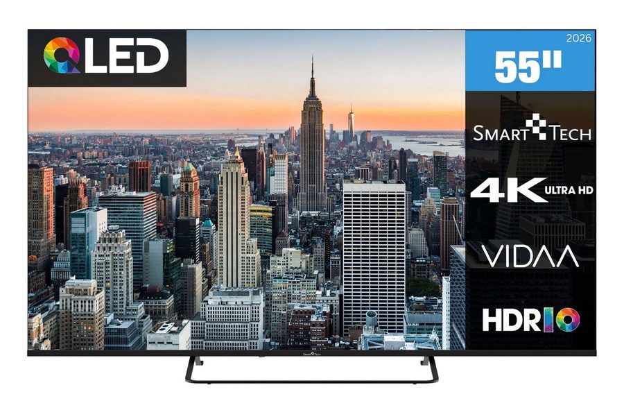 Smart Tech 55QV02K QLED-Fernseher (139 cm/55 Zoll, 4K Ultra HD, Smart-TV) von Smart Tech